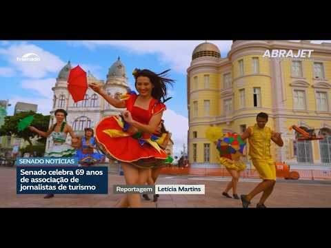Senado comemora 69 anos da Abrajet e celebra o turismo