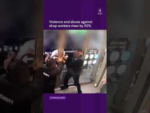 Violence and abuse against shop workers rises by 50%