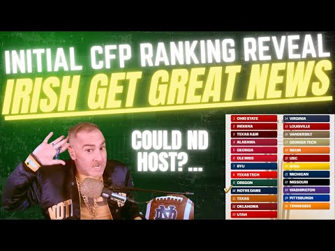 REACTION🚨Notre Dame Ranked 10th In Intital CFP Ranking