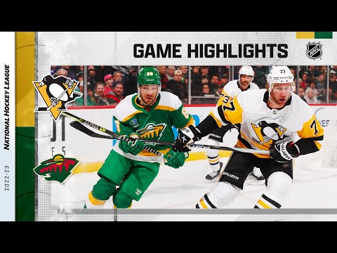 Penguins @ Wild 11/17 | NHL Highlights 2022