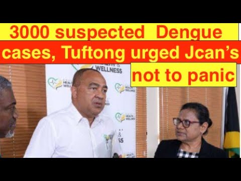 over 3,000 suspected Dengue cases, health min. Tuftong urged Jamaicans not to panic