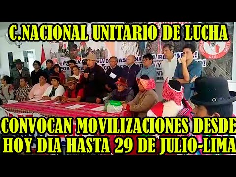 LIMA DESDE HOY SE REUNICIA MARCHAS EN LA CAPITAL PERUANA HASTA EL 29 DE JULIO..