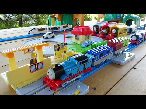 Thomas Plarail☆Let's play on the Action Town course with Block Tomica