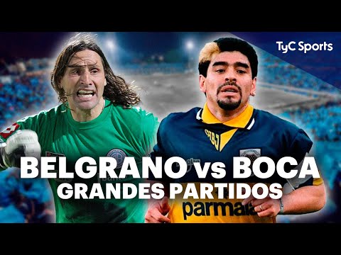 BELGRANO vs BOCA  Golazos y más en PARTIDOS ÉPICOS  MARADONA, RIQUELME, PALERMO, OLAVE, FARRÉ +