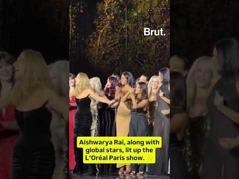 Aishwarya Rai joined Kendall Jenner and others at an annual L'Oréal <strong>Paris</strong> <strong>show</strong>. #bollywood