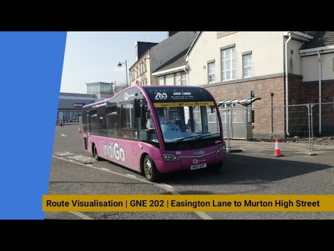 Route Visualisation | GNE 202 | Easington Lane to Murton High Street