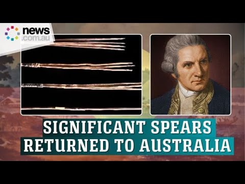 Historic aboriginal spears returned to Indigenous community by Cambridge