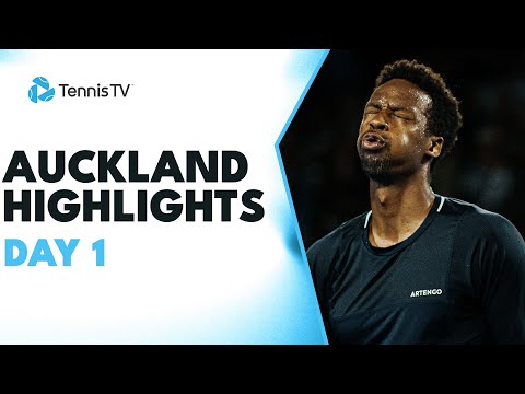 Monfils Begins Season vs Marozsan, Eubanks & Wolf Feature | Auckland 2024 Day 1 Highlights