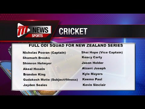 Windies Name ODI Squad To Face New Zealand