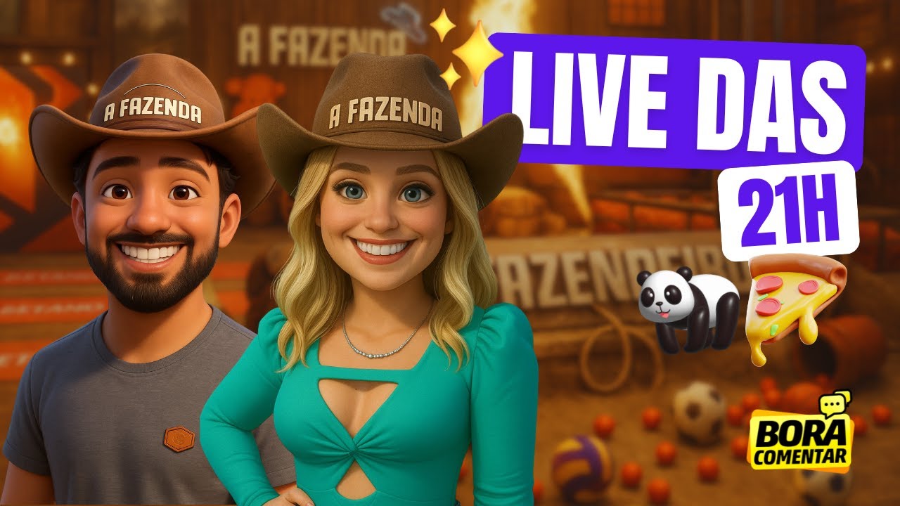 🟣Live das 21h A Fazenda | Bárbara Saryne e Schuengueira | AO VIVO
