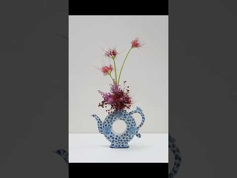 彼岸花を生けてみた #asmr #生け花 #shorts