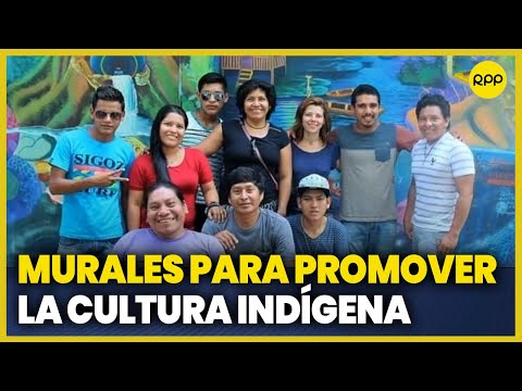 Escuela de arte en Loreto expone trabajos de pintura para promover la cultura indígena
