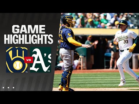 Brewers vs. As Game Highlights (8/25/24) | MLB Highlights