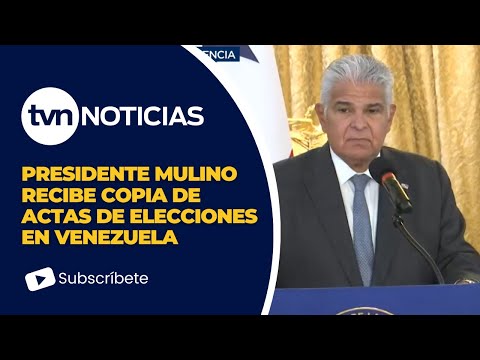 Copias de actas de elecciones venezolanas son entregadas al presidente Mulino