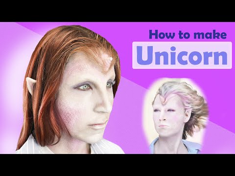 Unicorn Makeup Tutorial - with Silicone Prosthetic Makeup