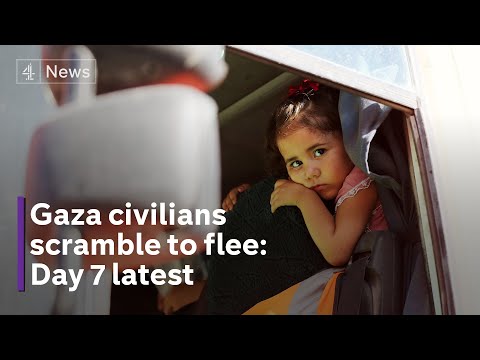 Gaza: Israel raids across border as civilians flee the north