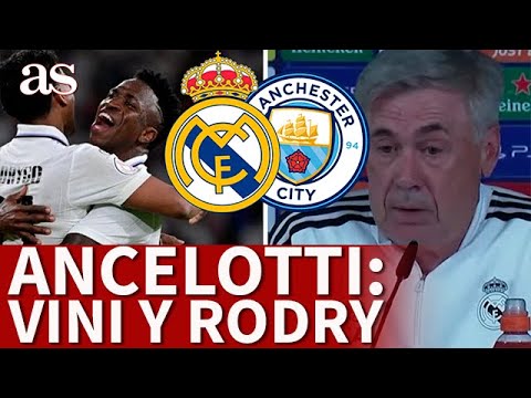 ANCELOTTI elogia a RODRYGO y VINICIUS: Claves en el MANCHESTER CITY - REAL MADRID | AS