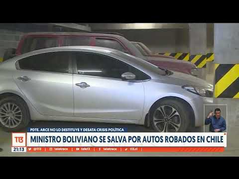 Ministro boliviano se salva por autos robados en Chile