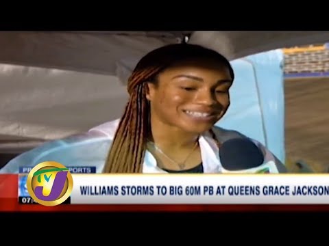 TVJ Sports News: Williams Storms to Big 60M PB at Queen Grace Jackson - January 26 2020