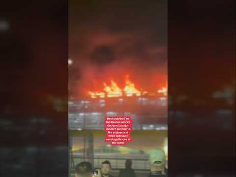 Luton Airport suspended flights until midday after a blaze led to one of the multi-storey car park