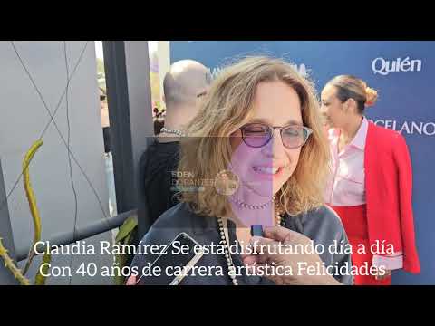 Claudia Ramírez Se está disfrutando día a día Con 40 años de carrera artística Felicidades