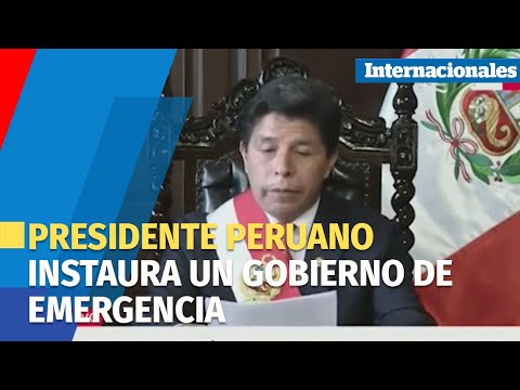 Presidente peruano, dicta disolución del Congreso e instaura un gobierno de emergencia