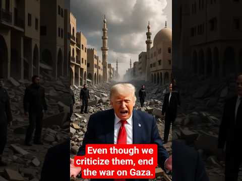 Even though we criticize them, end the war on Gaza.