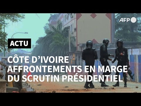 Présidentielle ivoirienne : affrontements entre policiers et manifestants à Abidjan | AFP Images