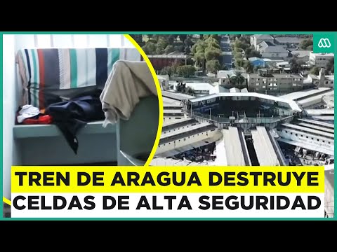 Integrantes del Tren de Aragua destruyen celdas de Cárcel de Alta Seguridad en Santiago