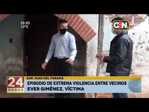 San Juan del Paraná: Episodio de extrema violencia entre vecinos