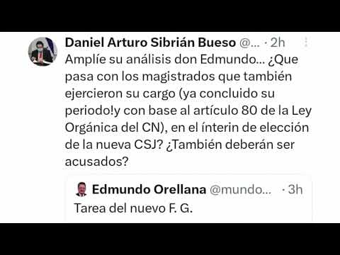 “Qué lío jurídico se armó”: Edmundo Orellana y Daniel Sibrián discuten titularidad del MP