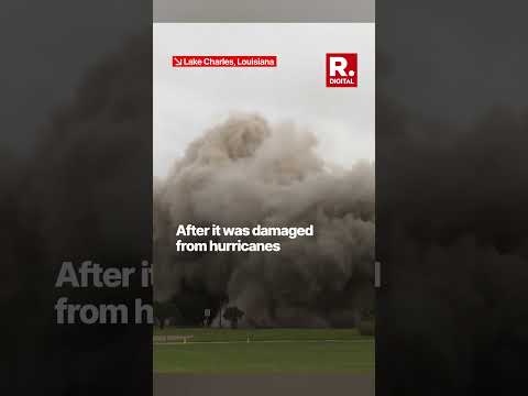 Hurricane Damaged Louisiana's Hertz Tower Imploded, Watch Exact Moment