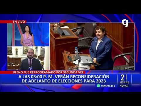 Congresistas opinan sobre el adelanto de elecciones para este 2023 (2/2)