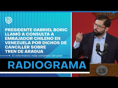 Boric llama a consulta a embajador en Venezuela tras dichos de canciller sobre Tren de Aragua