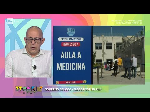 Medici, governo sblocca 5.000 posti in più - Weekly 22/07/2023