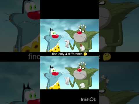 find only 4 difference between photo #oggy #jack #Oggy and the cockroaches#growth #differentspecies