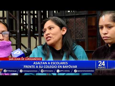 San Juan de Lurigancho: asaltan a escolares frente a su colegio