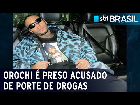 Rapper Orochi é detido por PMs acusado de porte de drogas | SBT Brasil (01/07/22)