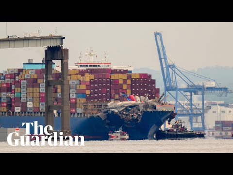 Cargo ship that hit Baltimore bridge moves back to port
