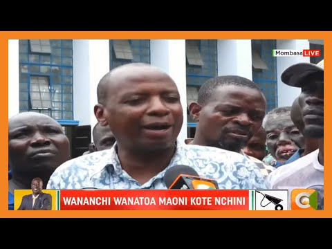 VIDEO: Maoni ya wananchi ya kaunti ya Mombasa “Gachagua aende nyumbani”​Citizen TV Kenya