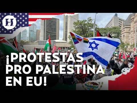 Protestas pro palestina estallan en al menos 9 universidades de Estados Unidos