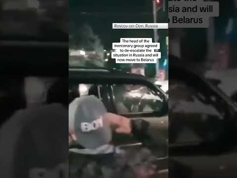Wagner group cheered in captured city
