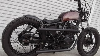 GB250クラブマン OLDカスタム チョッパー ショットガン - YouTube