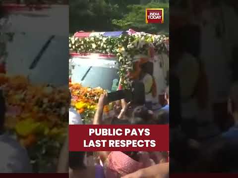 Mortal remains placed at Arjun Bhogeswar Baruah Sports Complex, Sarusajai Stadium for public tribute