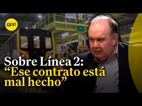 Rafael López Aliaga cuestiona el contrato de la Línea 2 del Metro de Lima