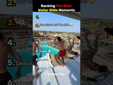 Ranking the best <strong>water</strong> slide moments 🛝#usa