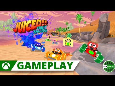 This game is like Mario Kart meets Fruit Ninja