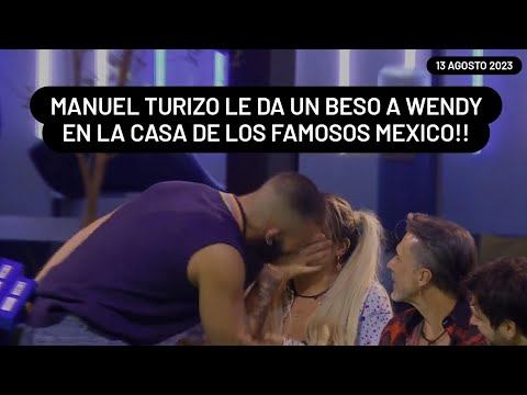 Manuel Turizo Le Da Un Beso A Wemdy En La Casa De Los Famosos Mexico || 13-8-2023 || #lcdlfmx