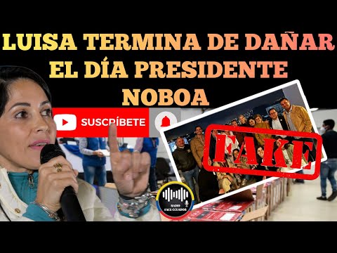 LUISA GONZÁLEZ LE TERMINA DE DAÑAR EL DÍA AL PRESIDENTE DANIEL NOBOA NOTICIAS RFE TV