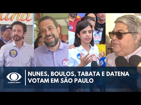 Veja como foram os votos de Nunes, Boulos, Tabata e Datena em SP